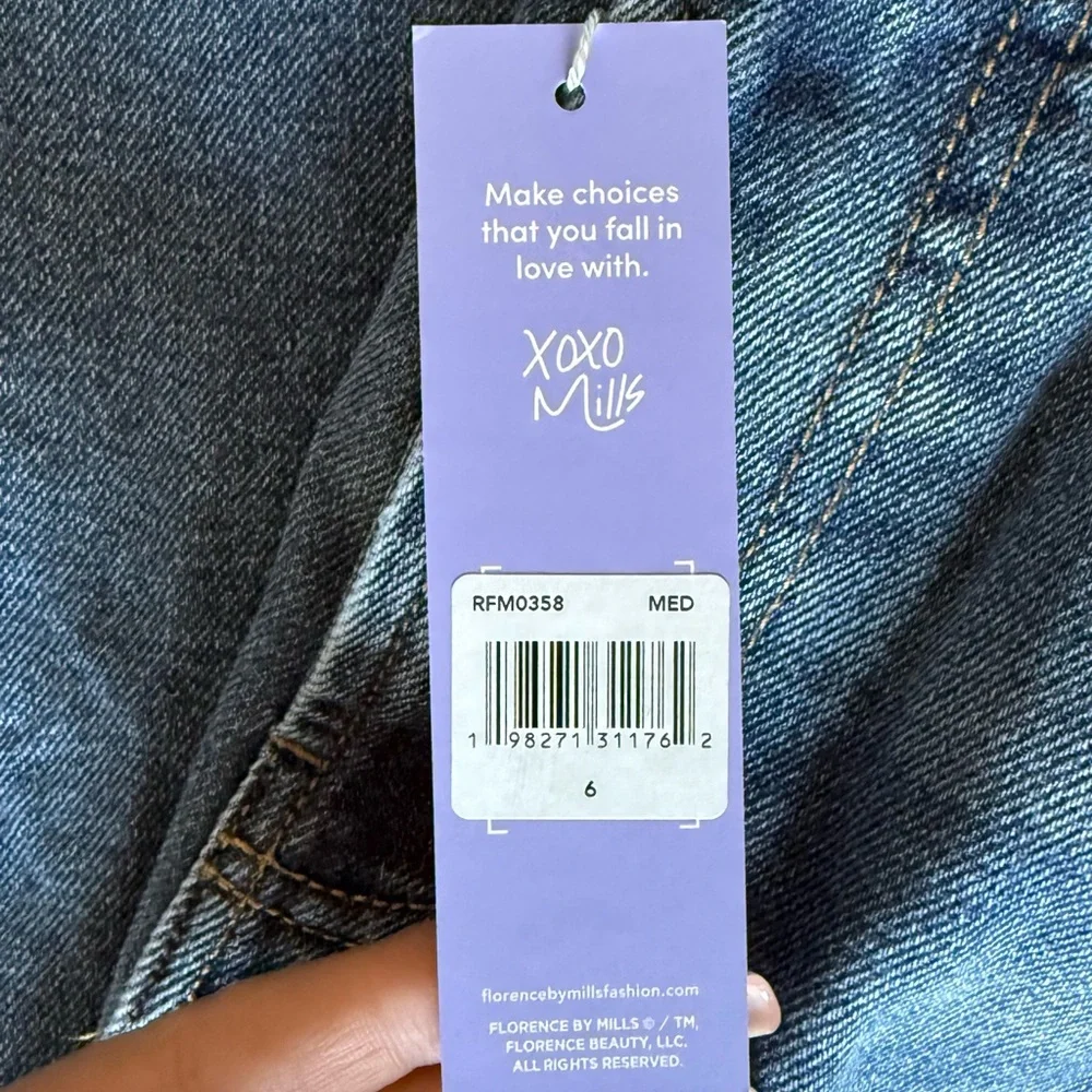 FLORENCE BY MILLS TOTAL SOFTIE WIDE LEG JEAN SIZE 6 - Picture 7 of 8